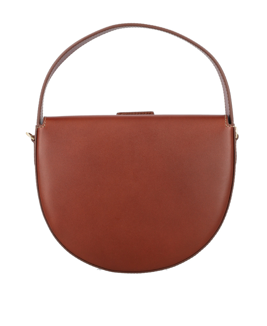 Apc Small Le Pocket Leather Tote Bag In Brown