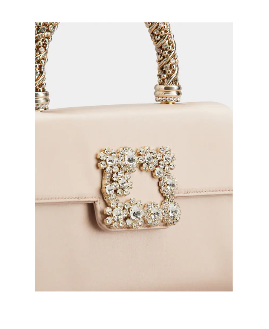 ROGER VIVIER ROGER VIVIER EMBELLISHED FOLDOVER TOP TOTE BAG
