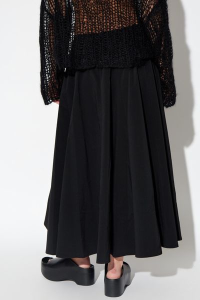 Yohji Yamamoto Midi Skirt In Black