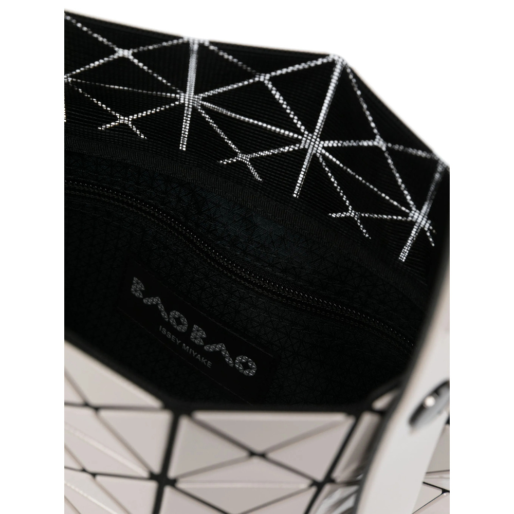 Bao Bao Issey Miyake Geometric Pattern Handbag In White