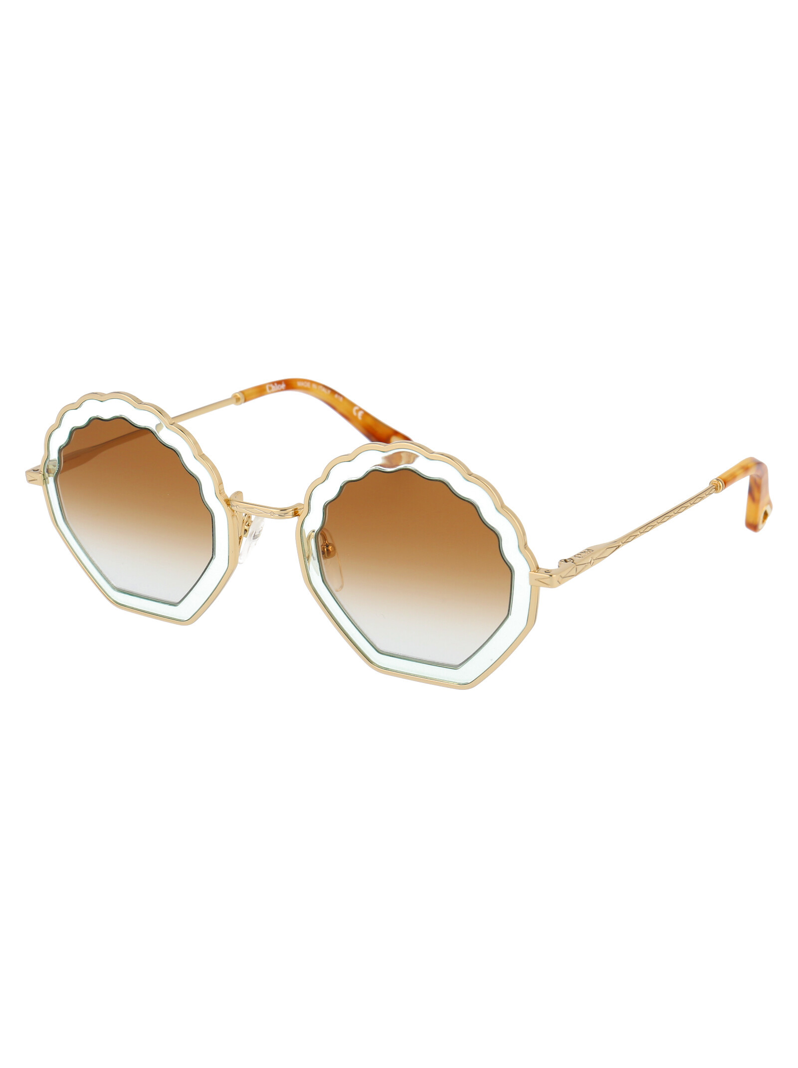 Chloé Rosie Round Sunglasses In Nude