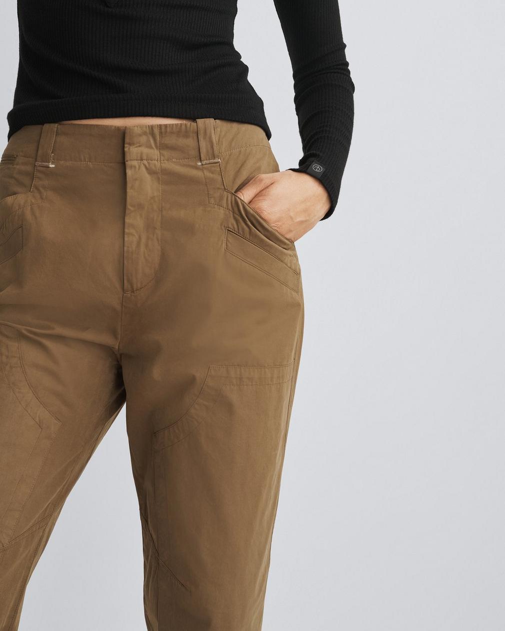 Shop Rag & Bone Malia Overalls Casual Pants In Brown