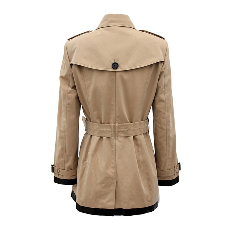 Burberry Double-breasted Trench Coat In Brown