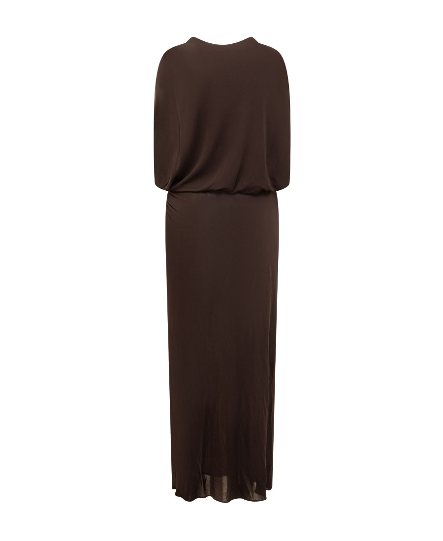 Lanvin Cut-out Detailed Crewneck Dress In Black
