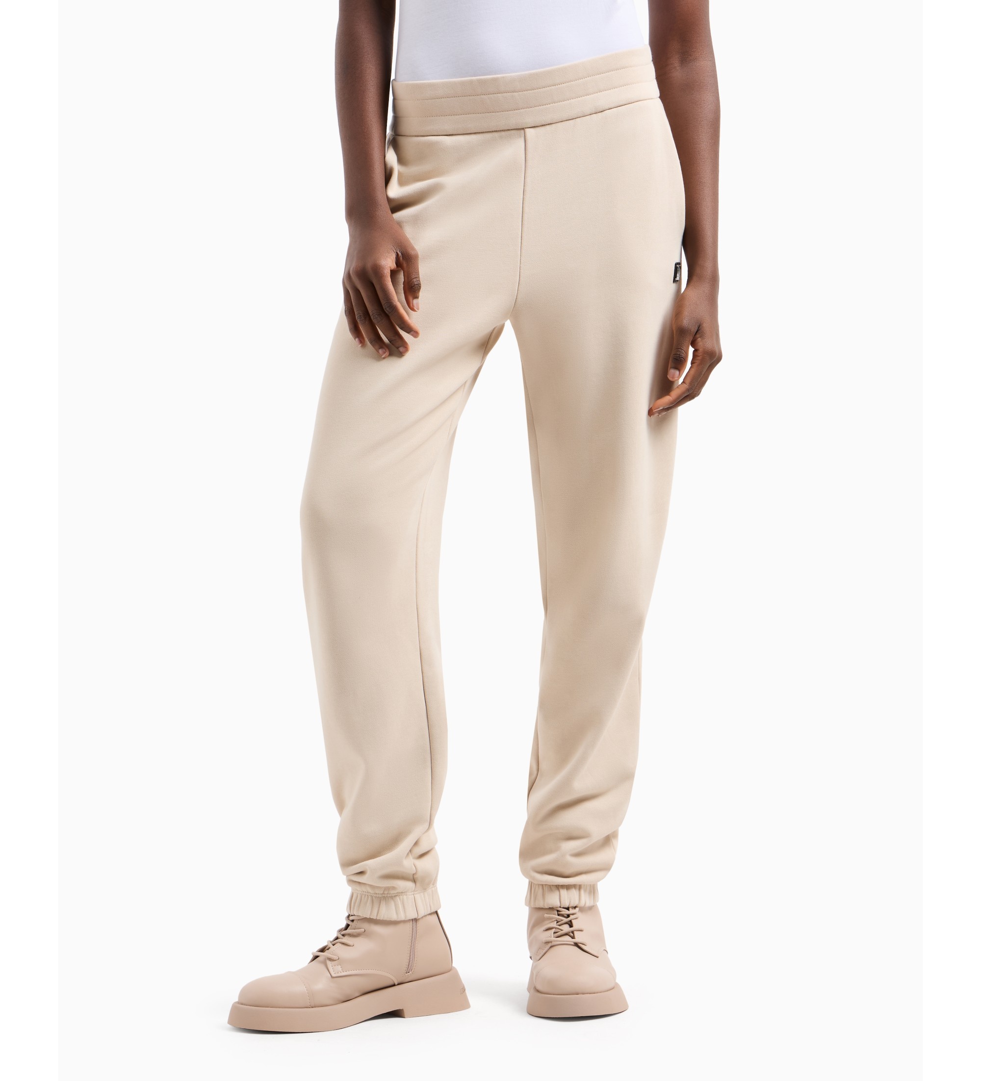 Shop Armani Exchange Logo Trousers In True Color