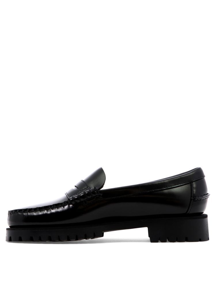 Sebago Dan Lug Loafers In Black