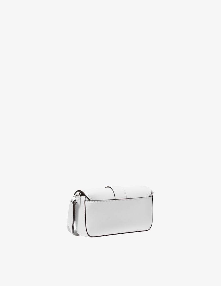 Michael Kors Greenwich Foldover Shoulder Bag In White