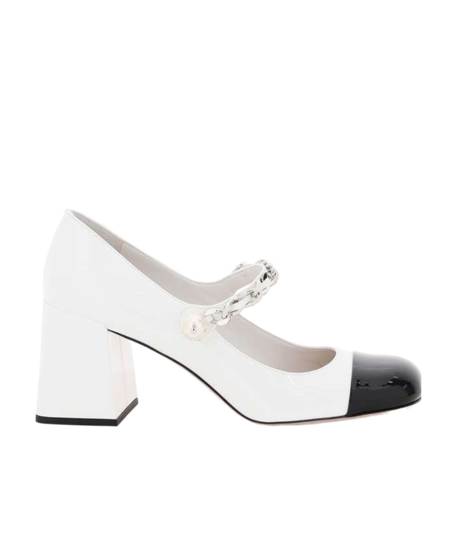 Miu Miu Thick Heels In Gray