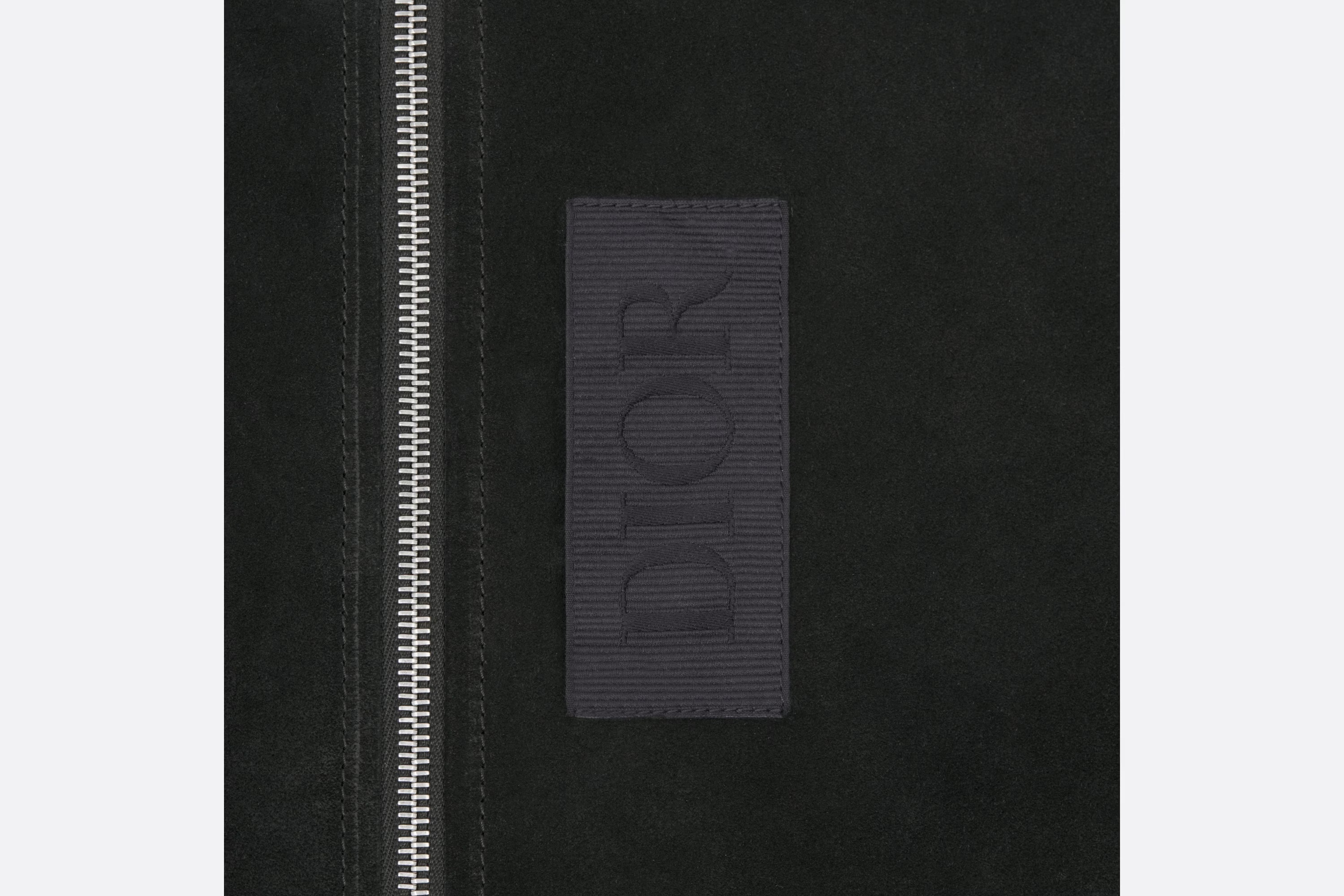 Dior Zipped Varsity Blouson In Black