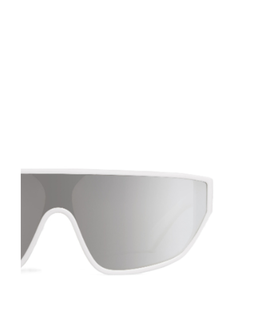 Celine Black Frame 32 Sunglasses In Acetate With Mirror Lenses In White