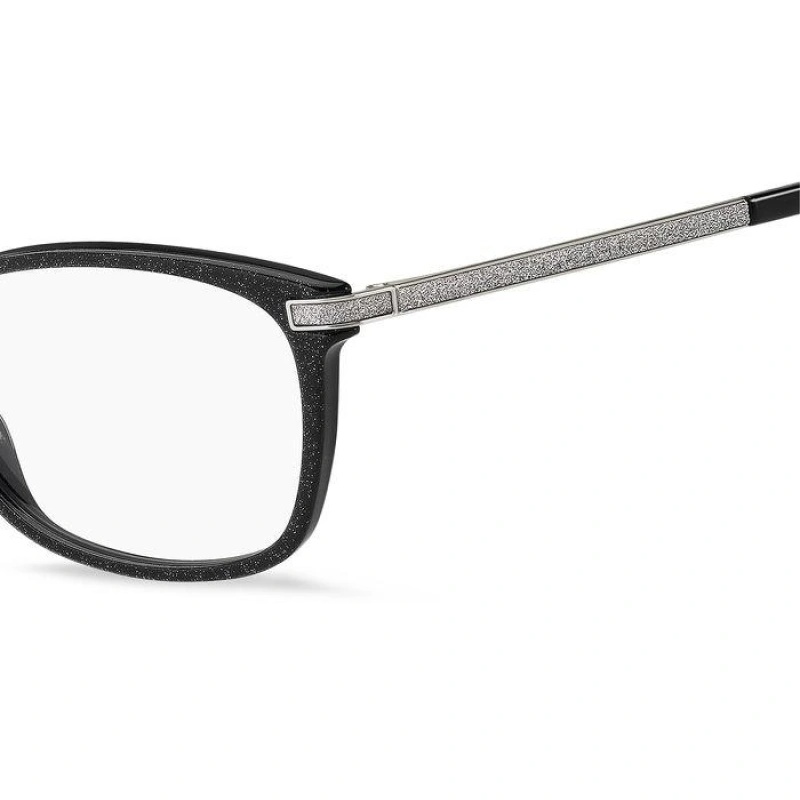 Jimmy Choo Eyewear Square Frame Glasses In Black