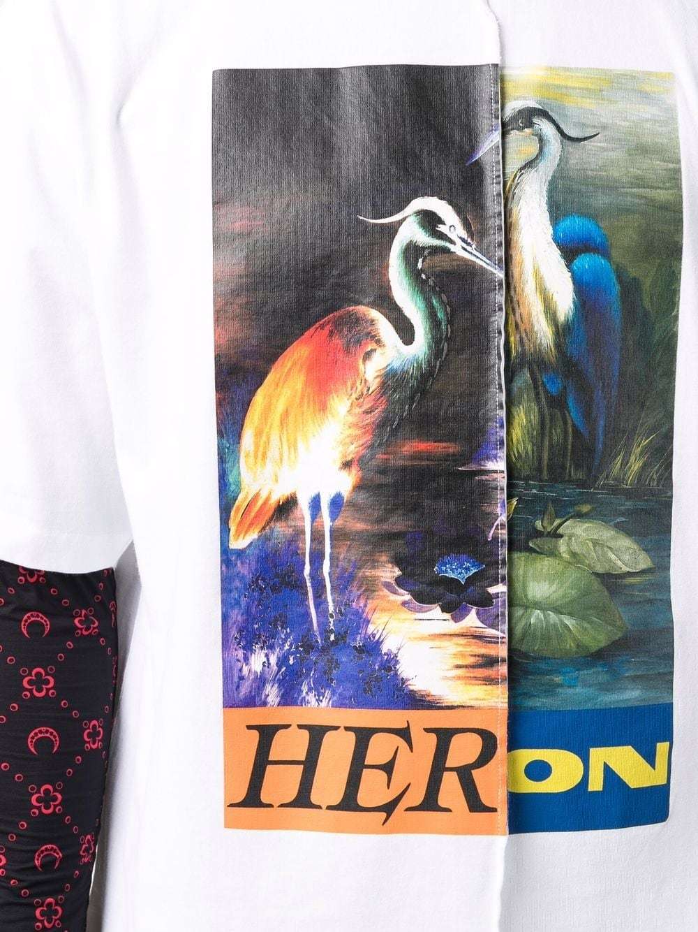 Heron Preston Split Heron Print T-shirt In White