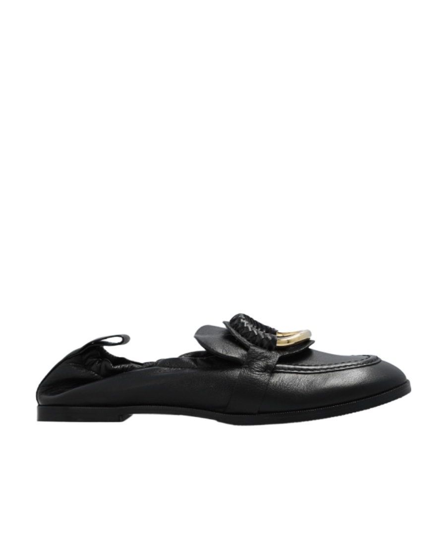 See By Chloé Woven-trim Loafers In Black
