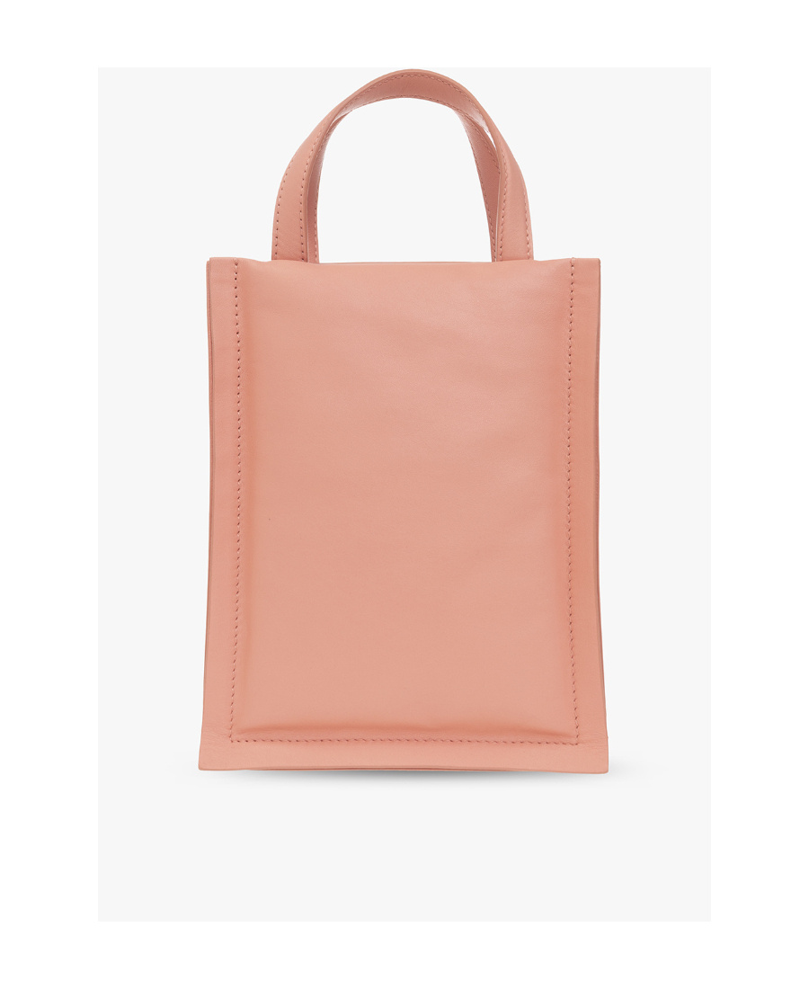 Shop Ferragamo Button Bowknot Shoulder Bag In Nude