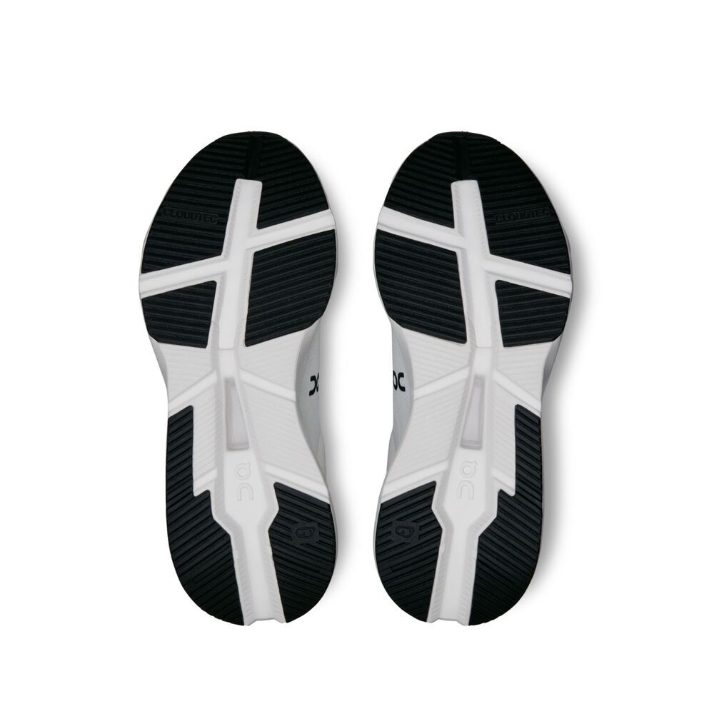 On Running Lace-up Low-cut Sneakers In White