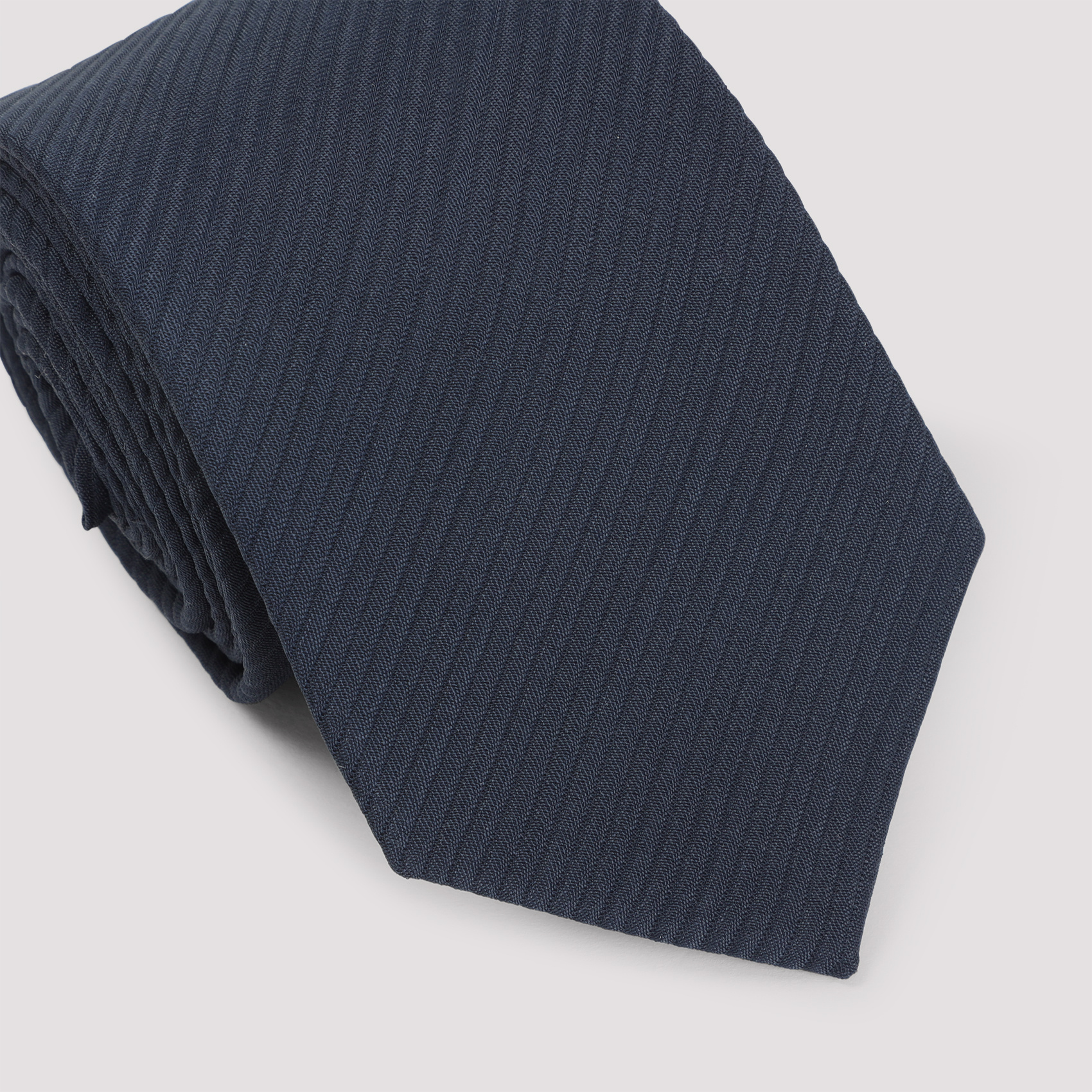 Giorgio Armani Viscose And Silk Tie Men In Black