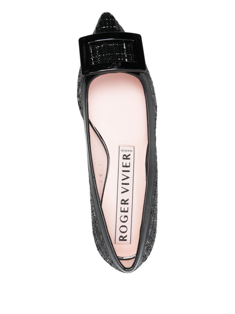 Roger Vivier Pointed-toe Flats In Black