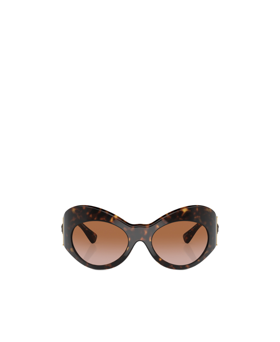 Versace Eyewear Irregular Frame Sunglasses In Black