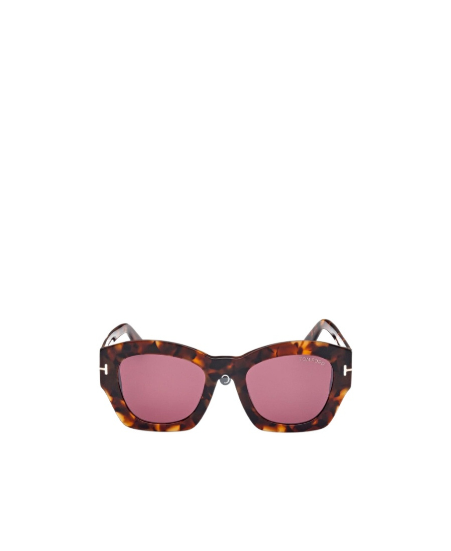 Tom Ford Guilliana Acetate Geometric Sunglasses In Pink