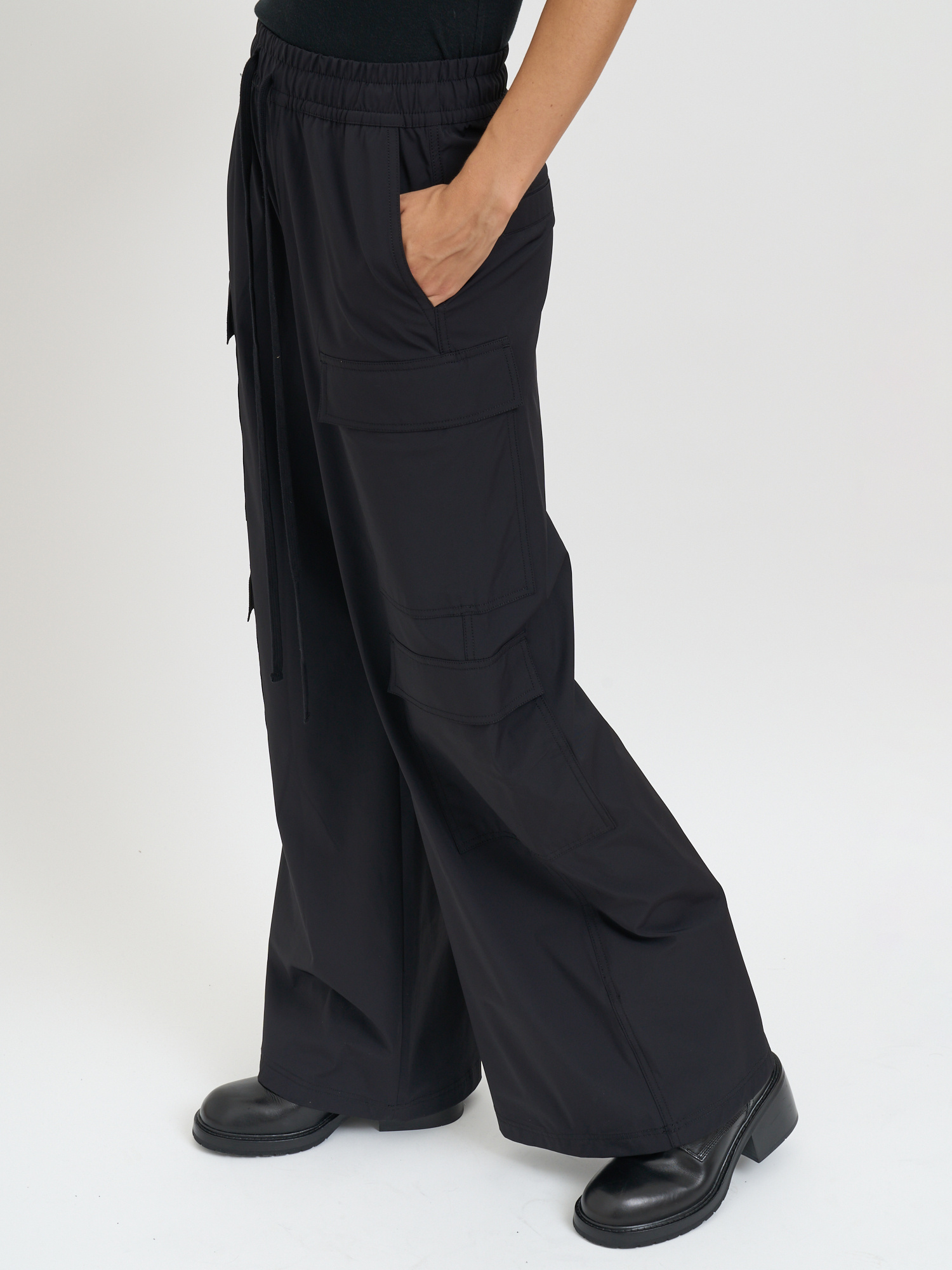 Thom Krom Pantalone Double Cargo In Black