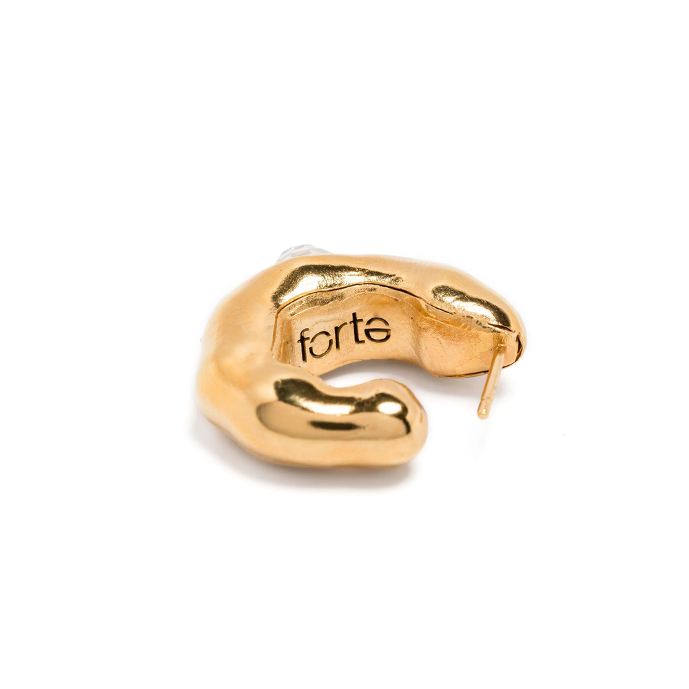 Shop Forte Forte Ring Earrings In Yellow