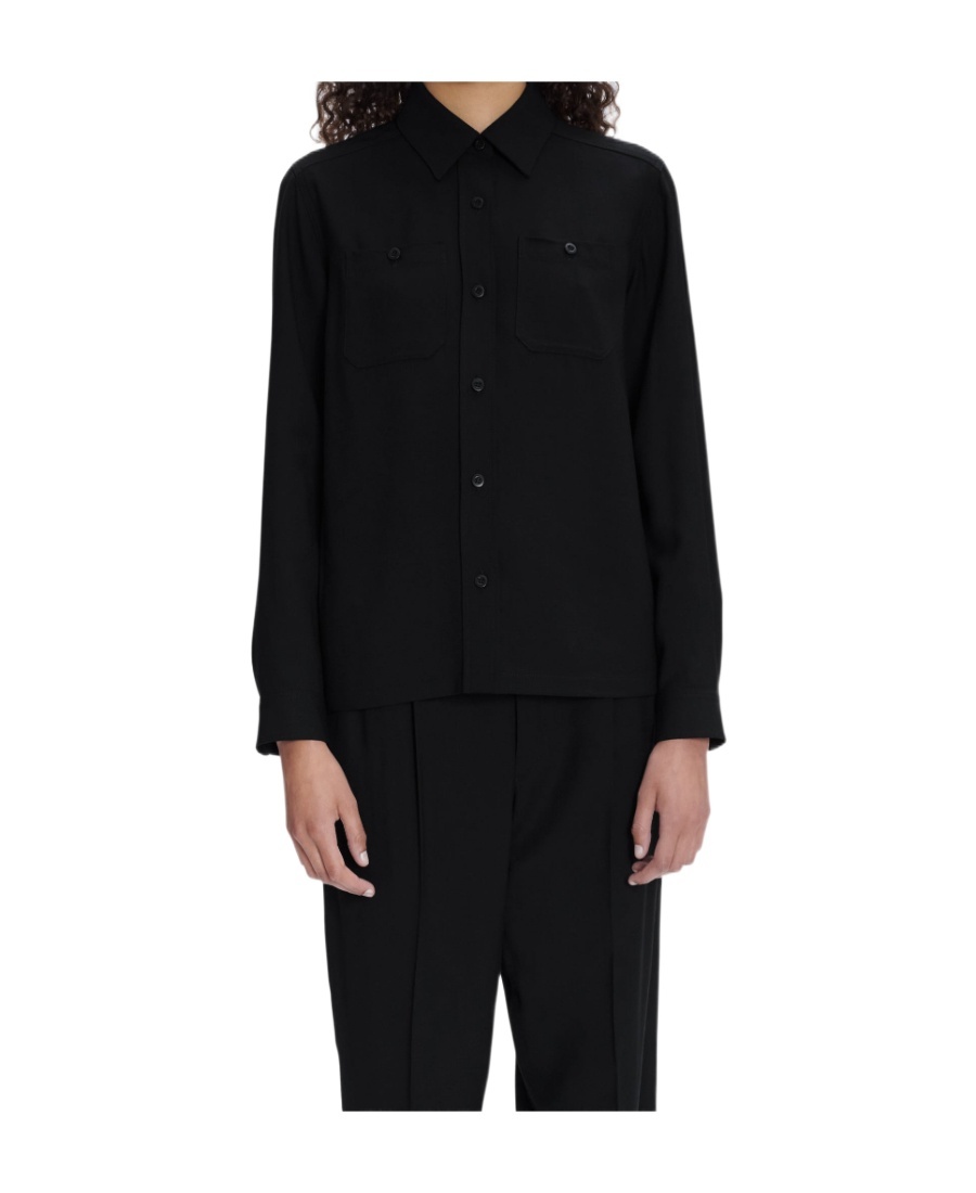 Apc Chloé Long-sleeve Shirt In Black