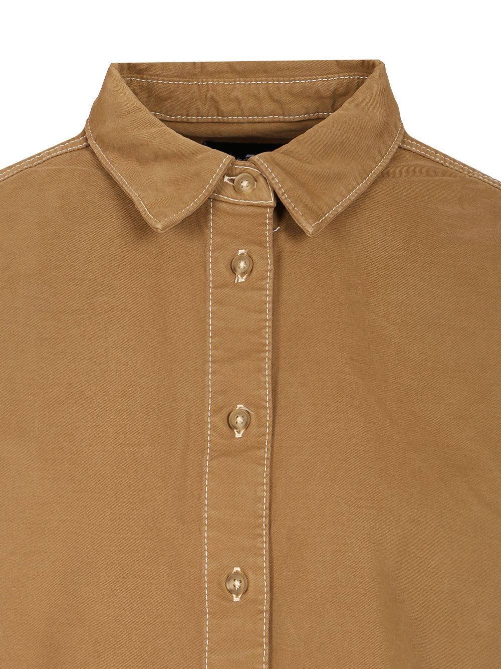 7 For All Mankind Nina Overshirt Shirts Brown In Brown