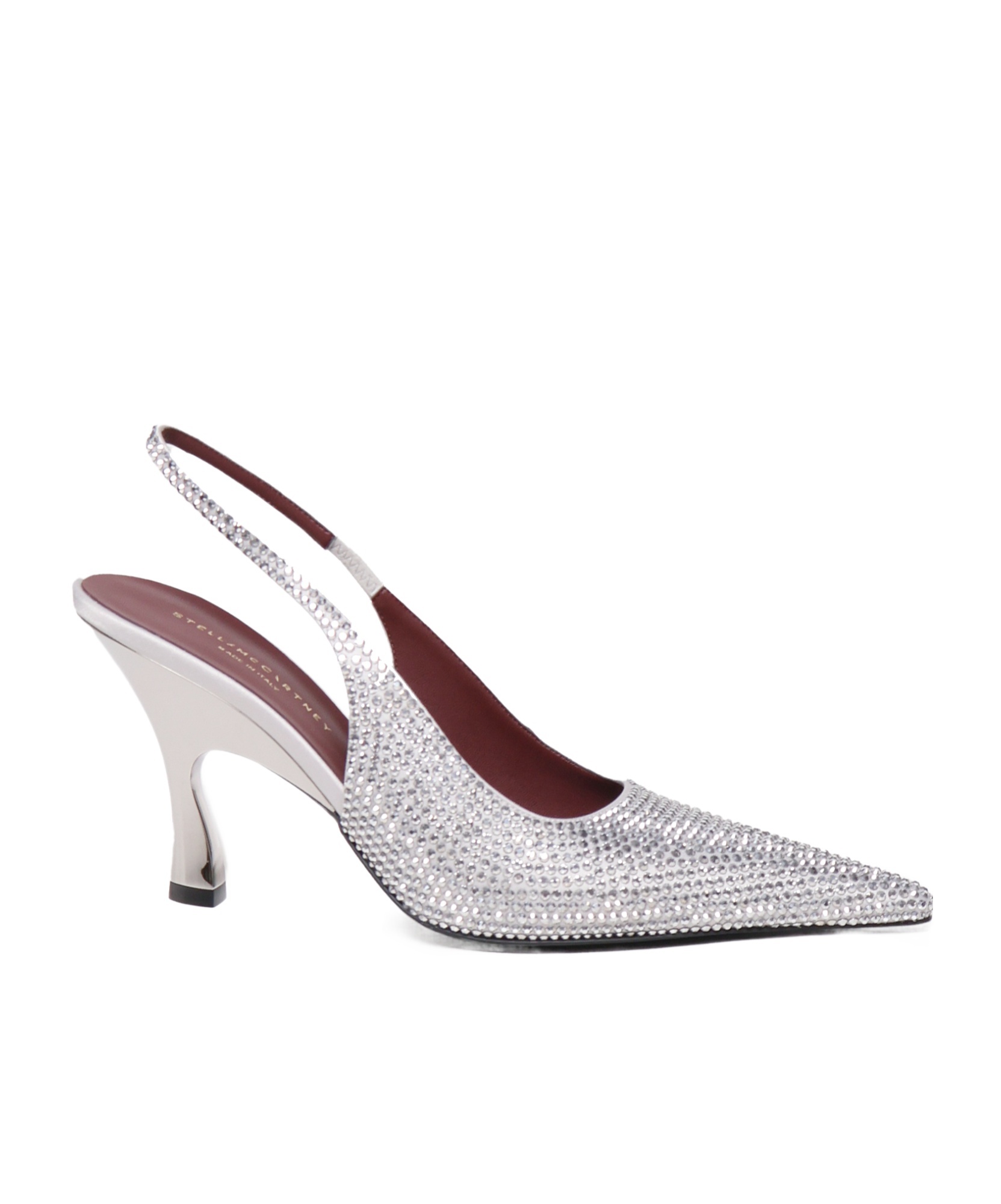 Stella Mccartney Elsa Shiny Pumps In Patent Leather In White