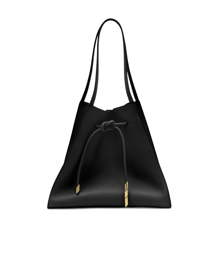 Shop Lanvin Medium Sequence Leather Shoulder Bag