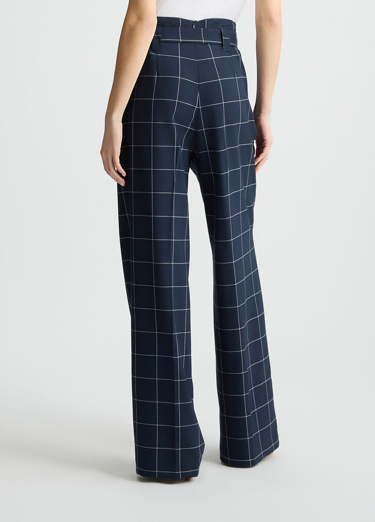Shop Liu •jo Tailored Check Trousers