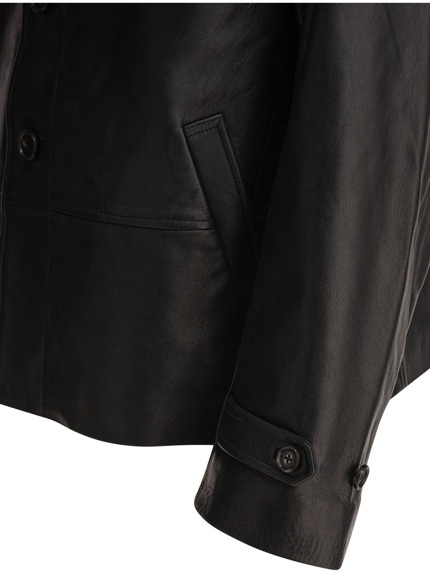Bode Button-up Jacket In Black