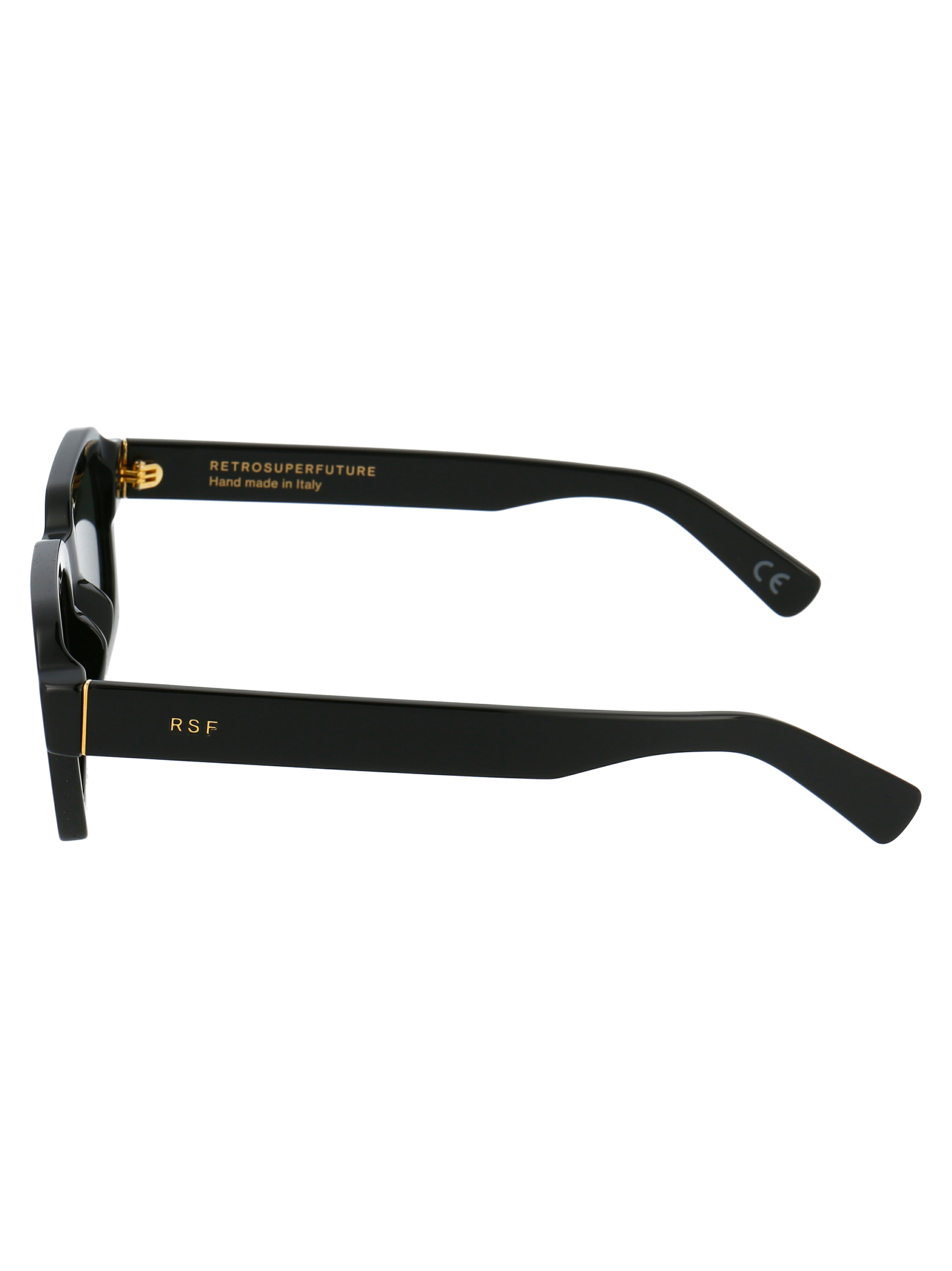 Retrosuperfuture Caro Rectangular Frame Sunglasses In Black