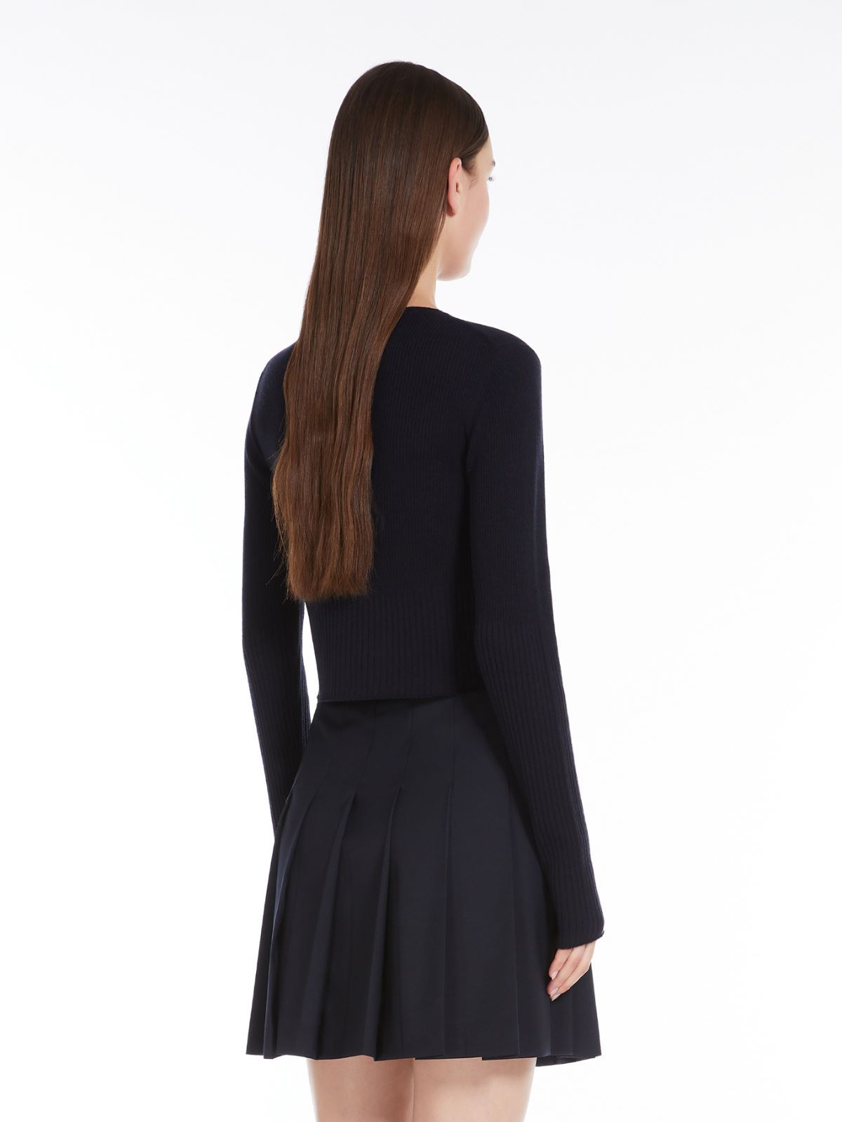 Max Mara Women's Feriale Wool And Silk Cardigan In Black