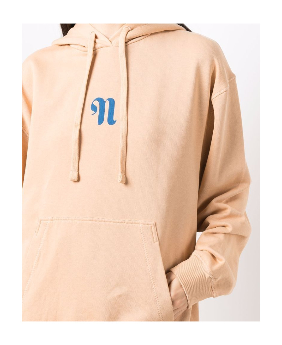 Nanushka Organic Cotton Hoodie In Nude