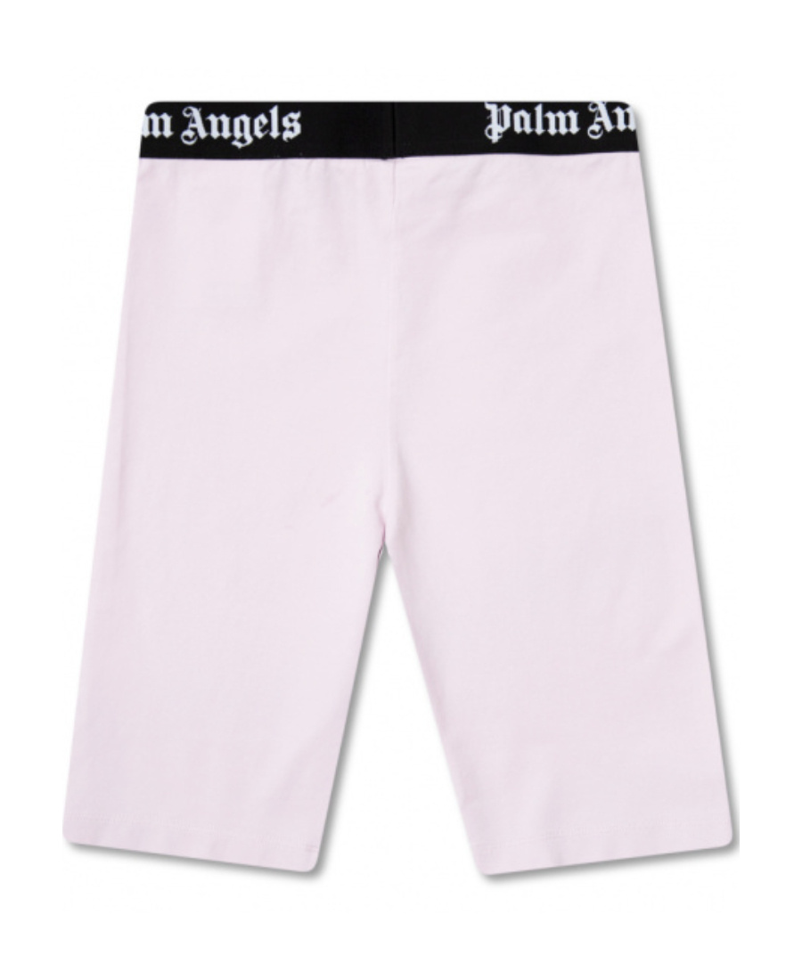 Palm Angels Logo-waistband Cycling Shorts In Purple