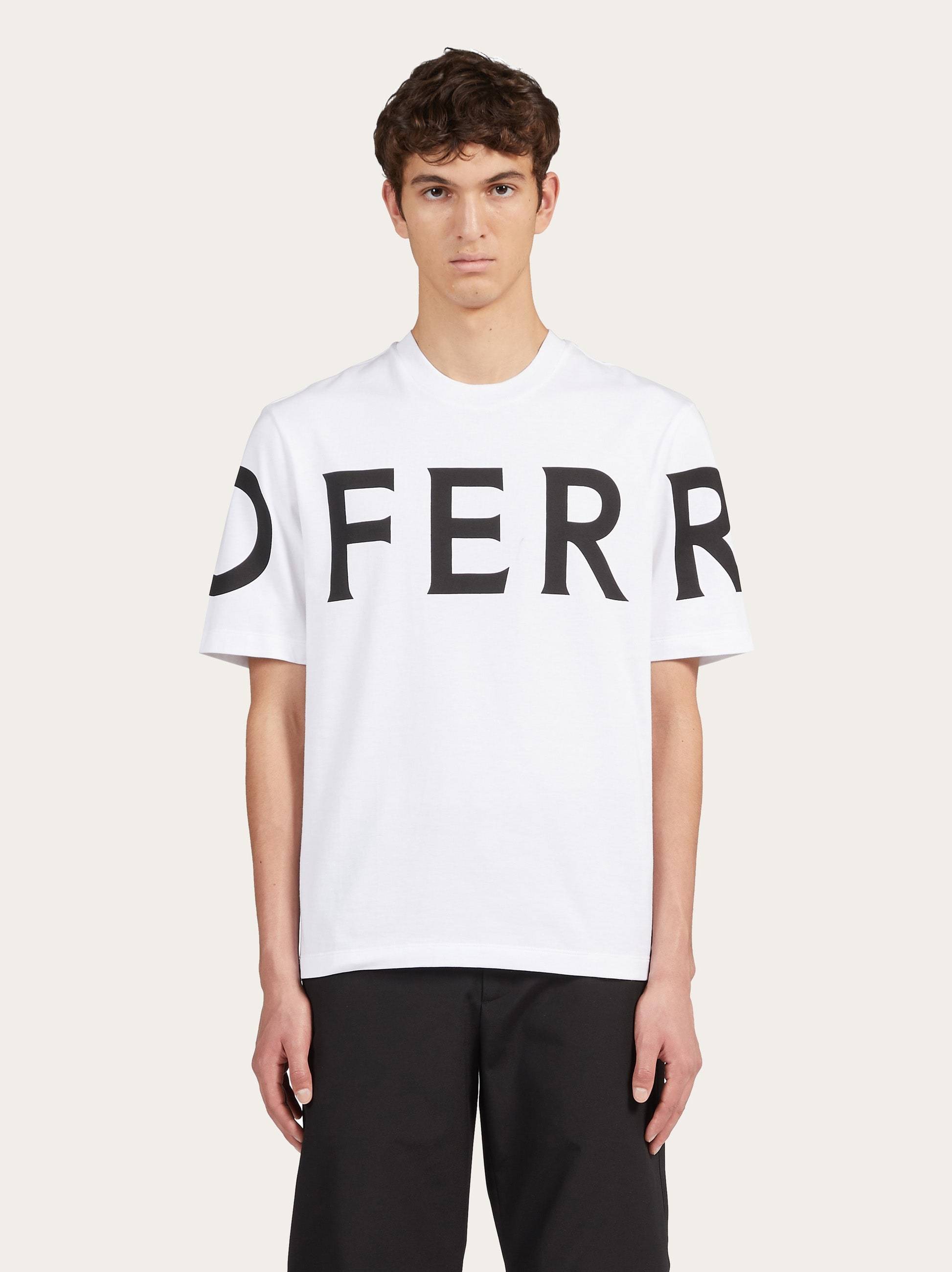 Ferragamo White Oversize Cotton T-shirt In White
