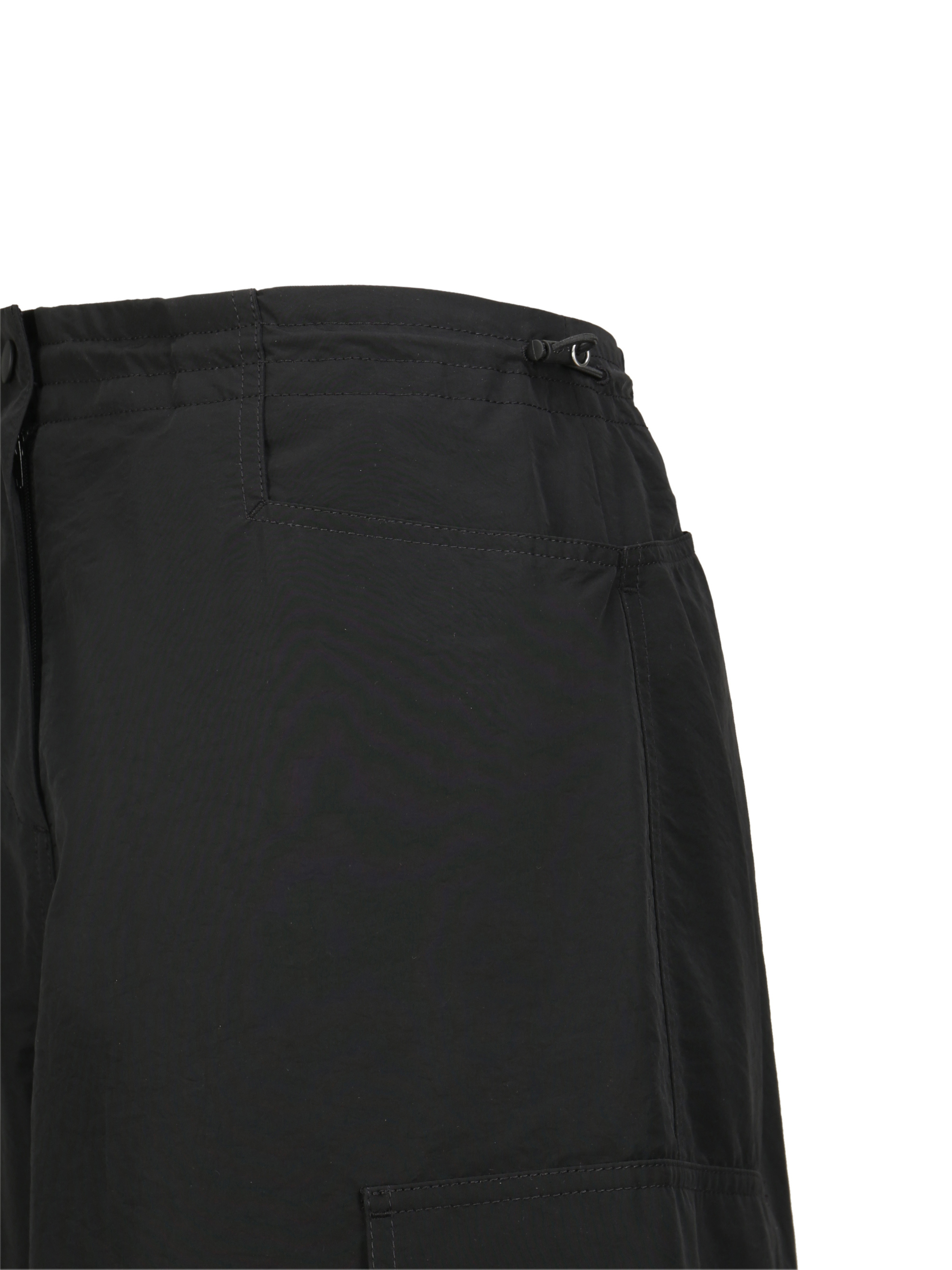 Shop Palm Angels High-rise Parachute Trousers In Black