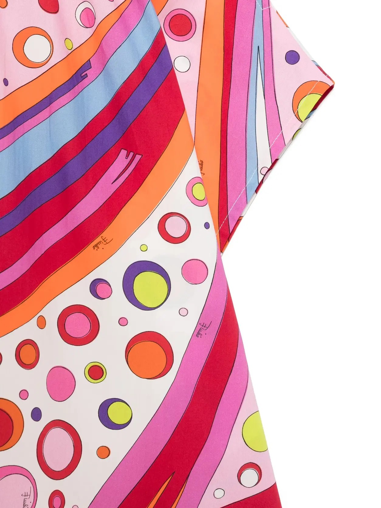 Pucci Keyhole Neck Printed Dress