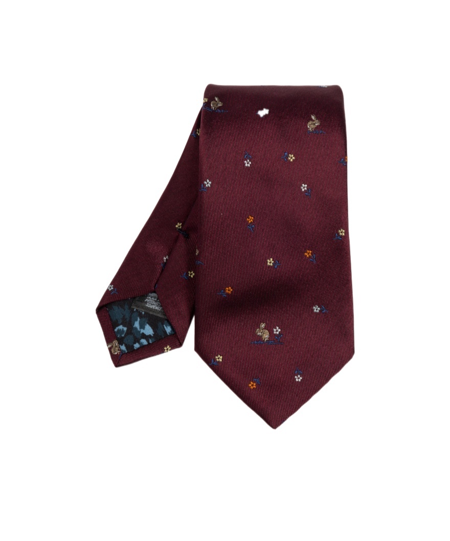 Paul Smith Pattern Tie In Red