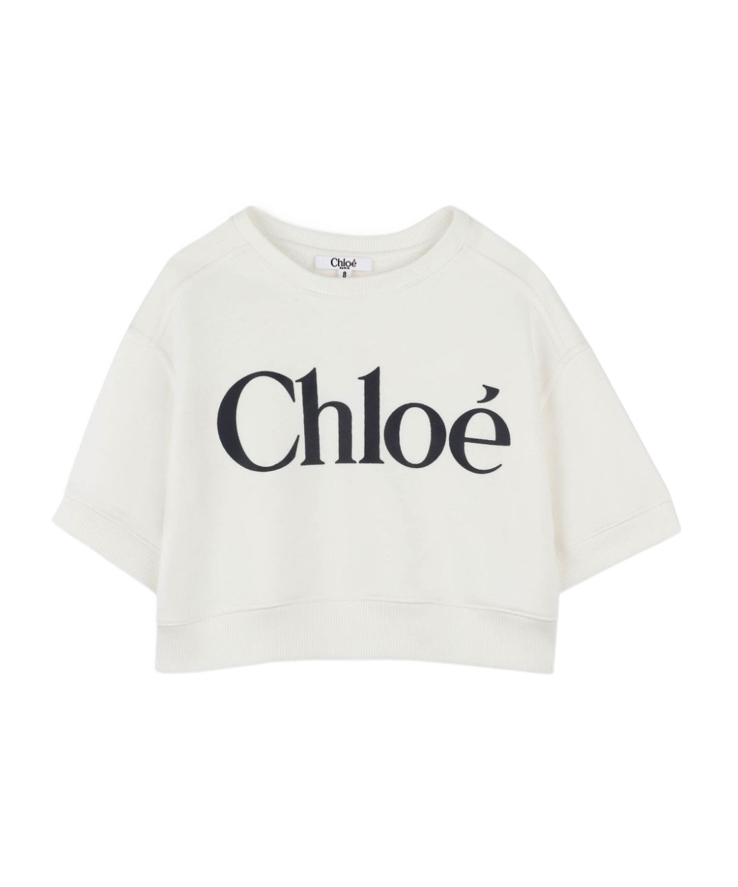 CHLOÉ CHLOÉ KIDS LOGO PRINTED CREWNECK SWEATSHIRT