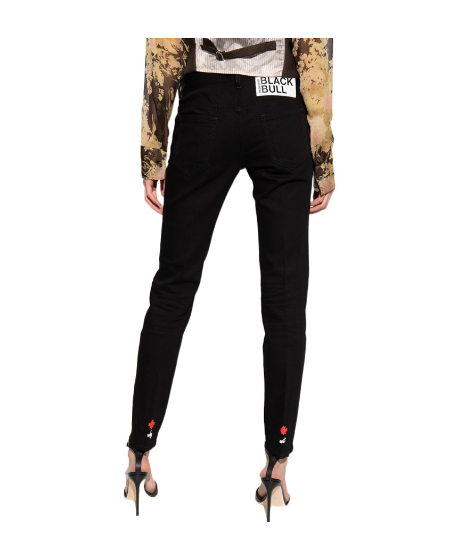 Dsquared2 Jennifer Tapered Jeans In Black
