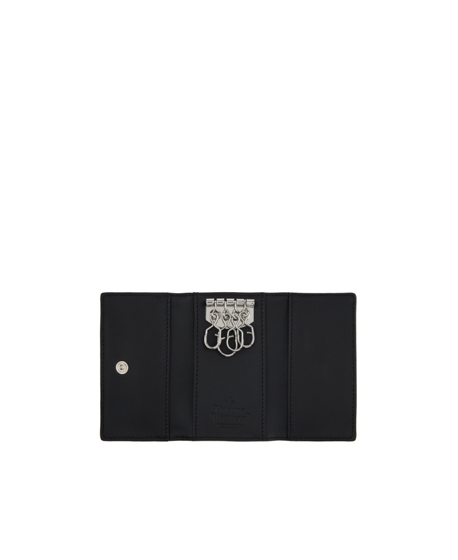 Vivienne Westwood Orb Key Bag In Black