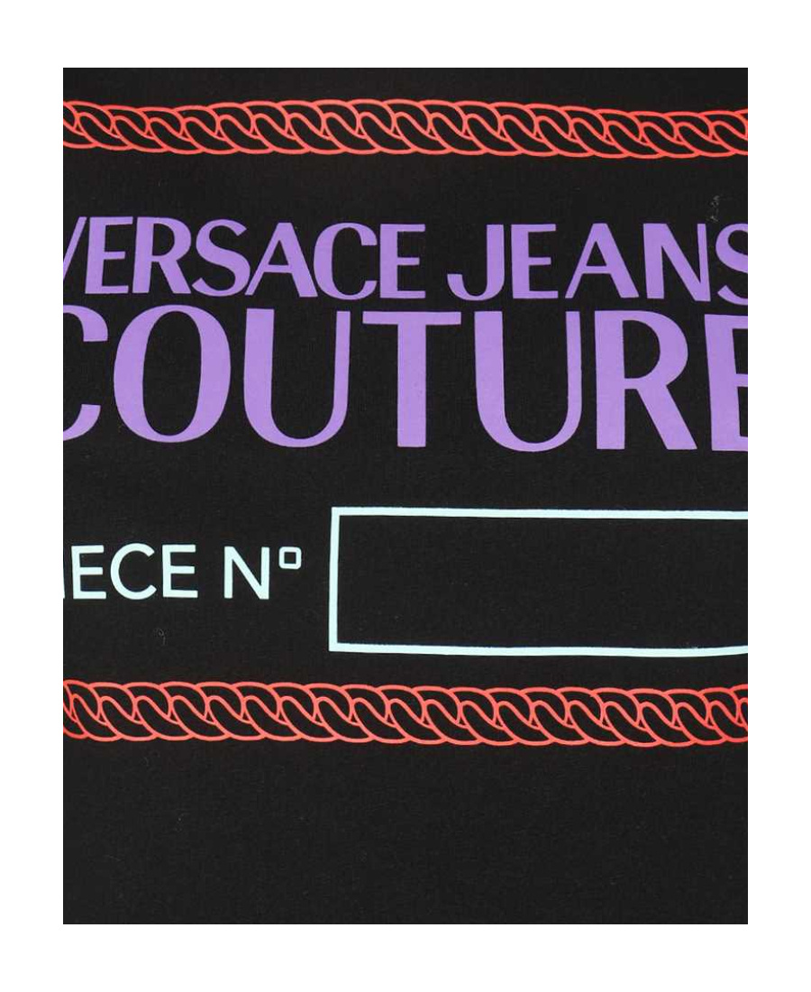 Versace Jeans Piece Number-print T-shirt In Black
