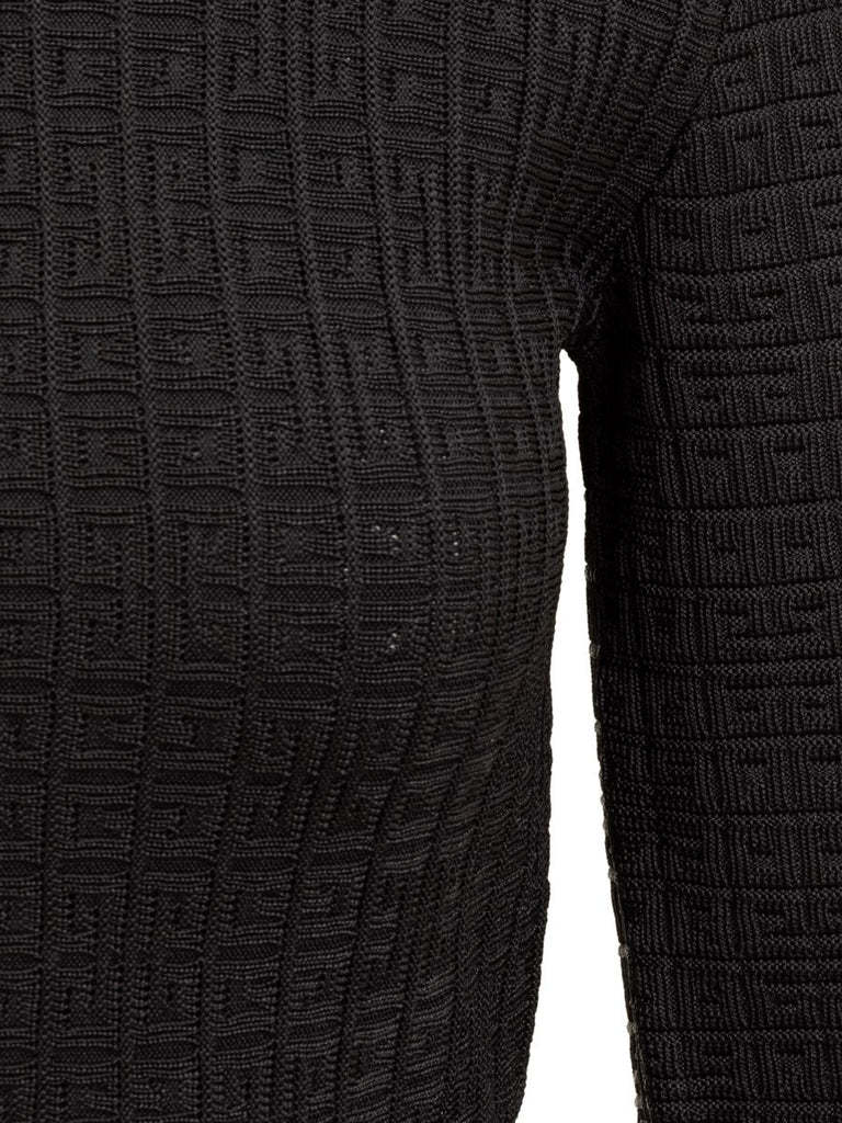 Givenchy 4g Jacquard Mini Dress In Black