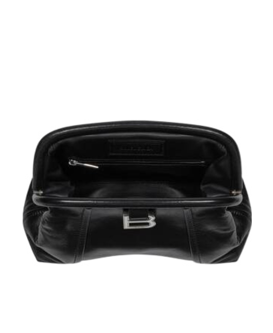 Balenciaga Xs Frame Clutch Bag In Black