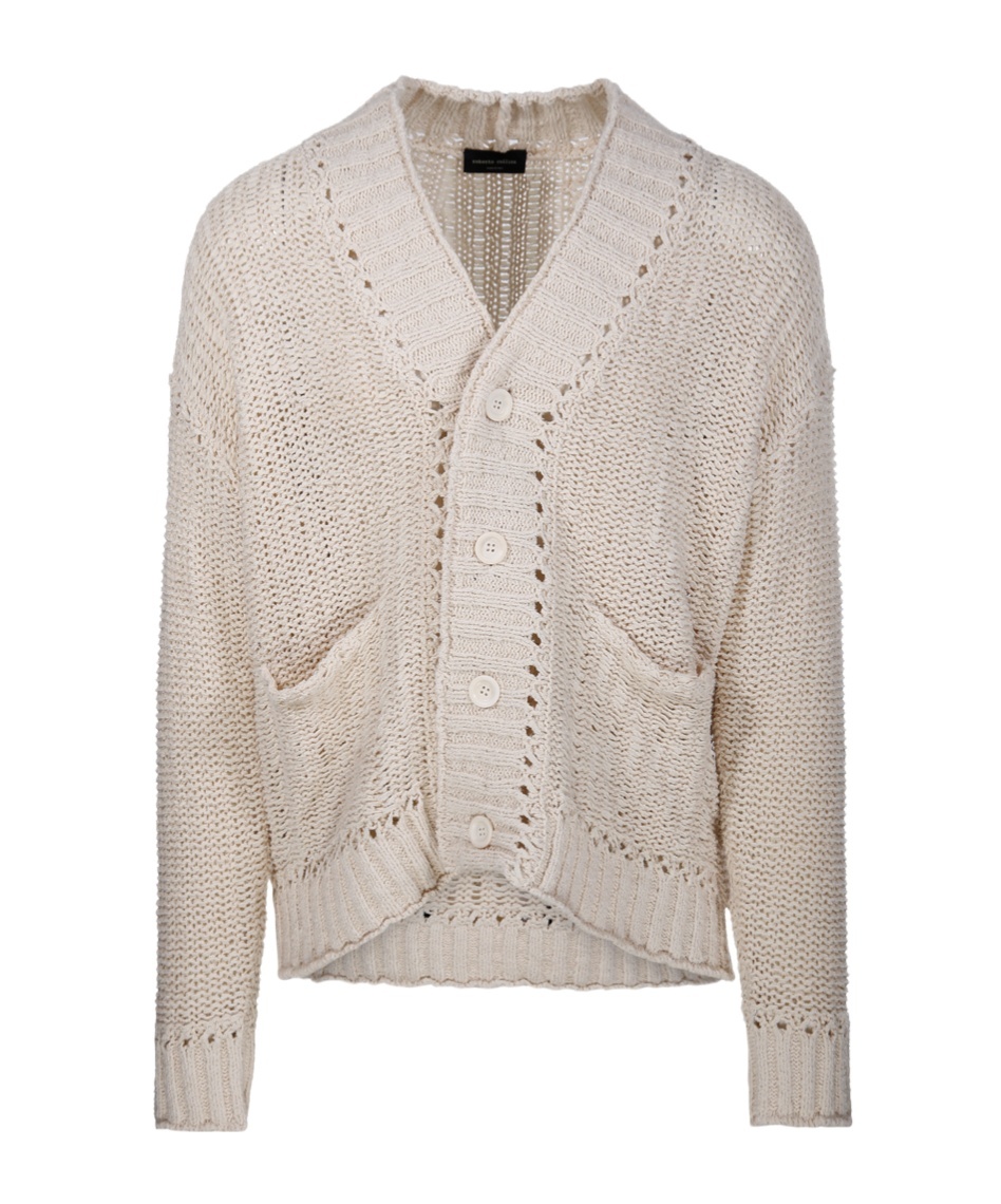 Roberto Collina Button Knitted Cardigan In Nude