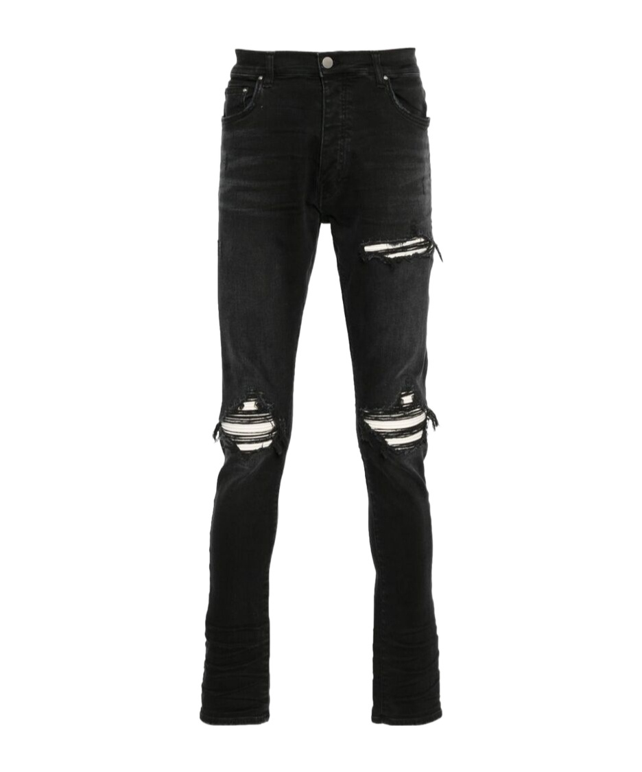 Shop Amiri Belt-loop Jeans In Black