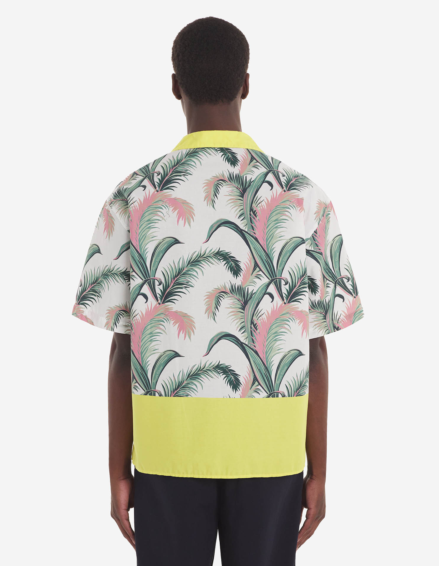 Maison Kitsuné Short-sleeved Printed Shirt In White