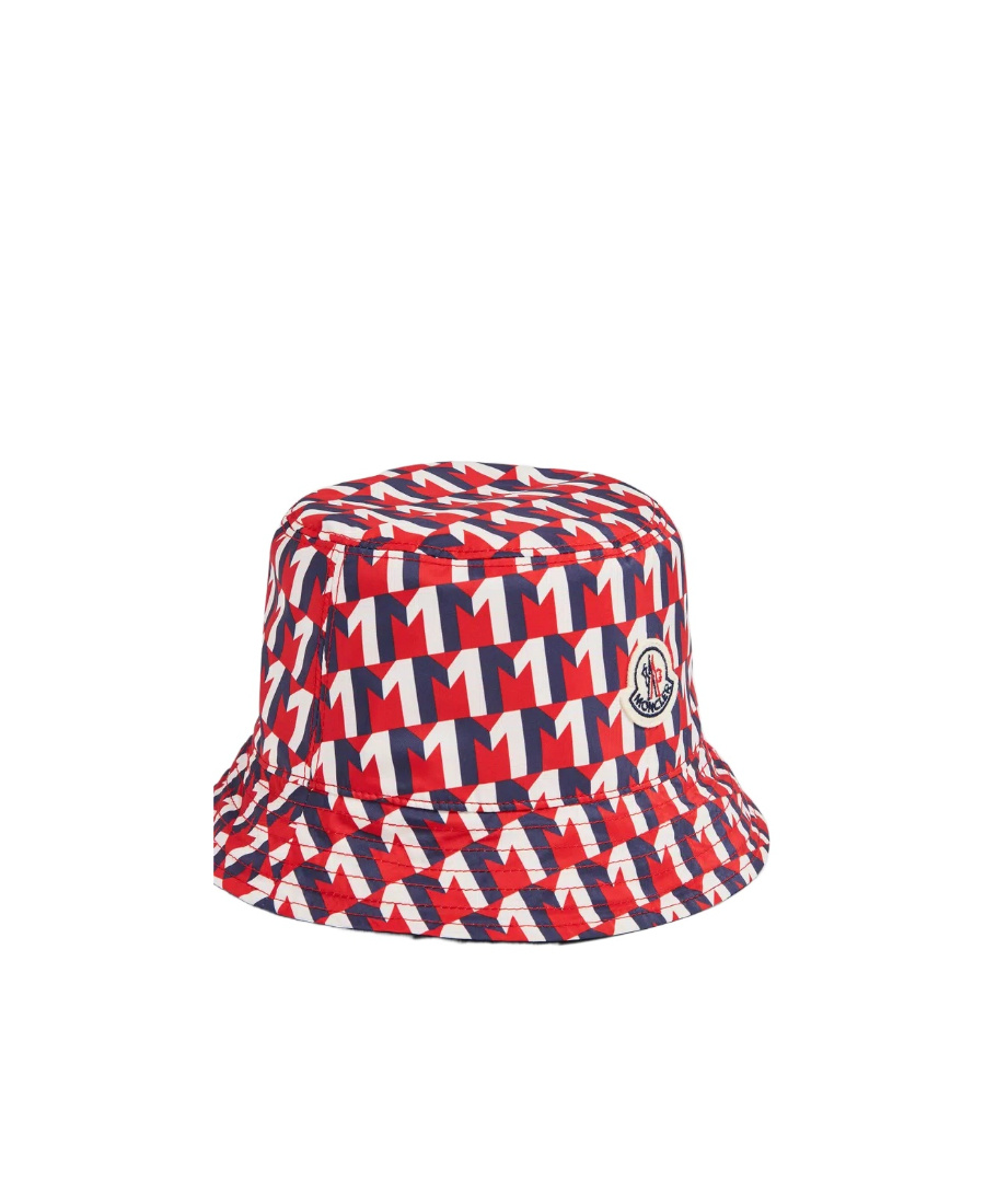 Moncler Logo-patch Bucket Hat In Blue