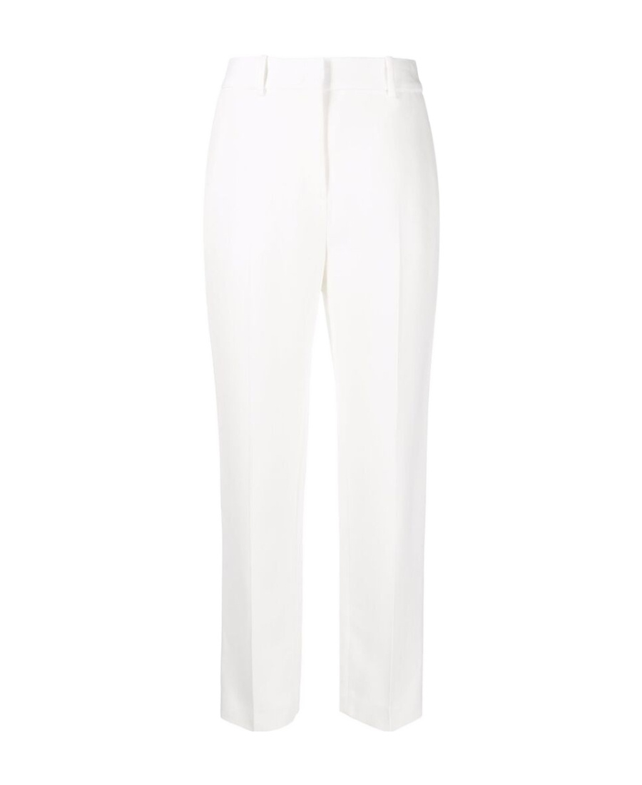 Ermanno Scervino Tailored High-waist Trousers With Subtle Pleats In White